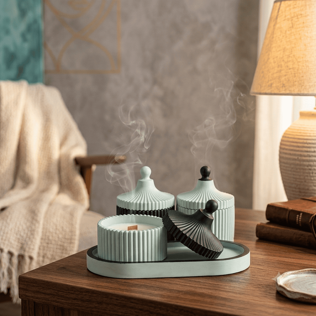 Molde de Silicone Trio Canelado